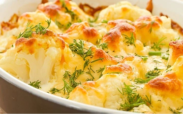 Fırında Beşamel Soslu Karnabahar Tarifi ve Malzemeleri Fırında Beşamel Soslu Karnabahar Tarifi ve Malzemeleri